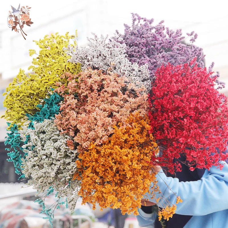 Dried Flower Bulk - الزهور المجففة الطبيعية كريستال العشب باقات