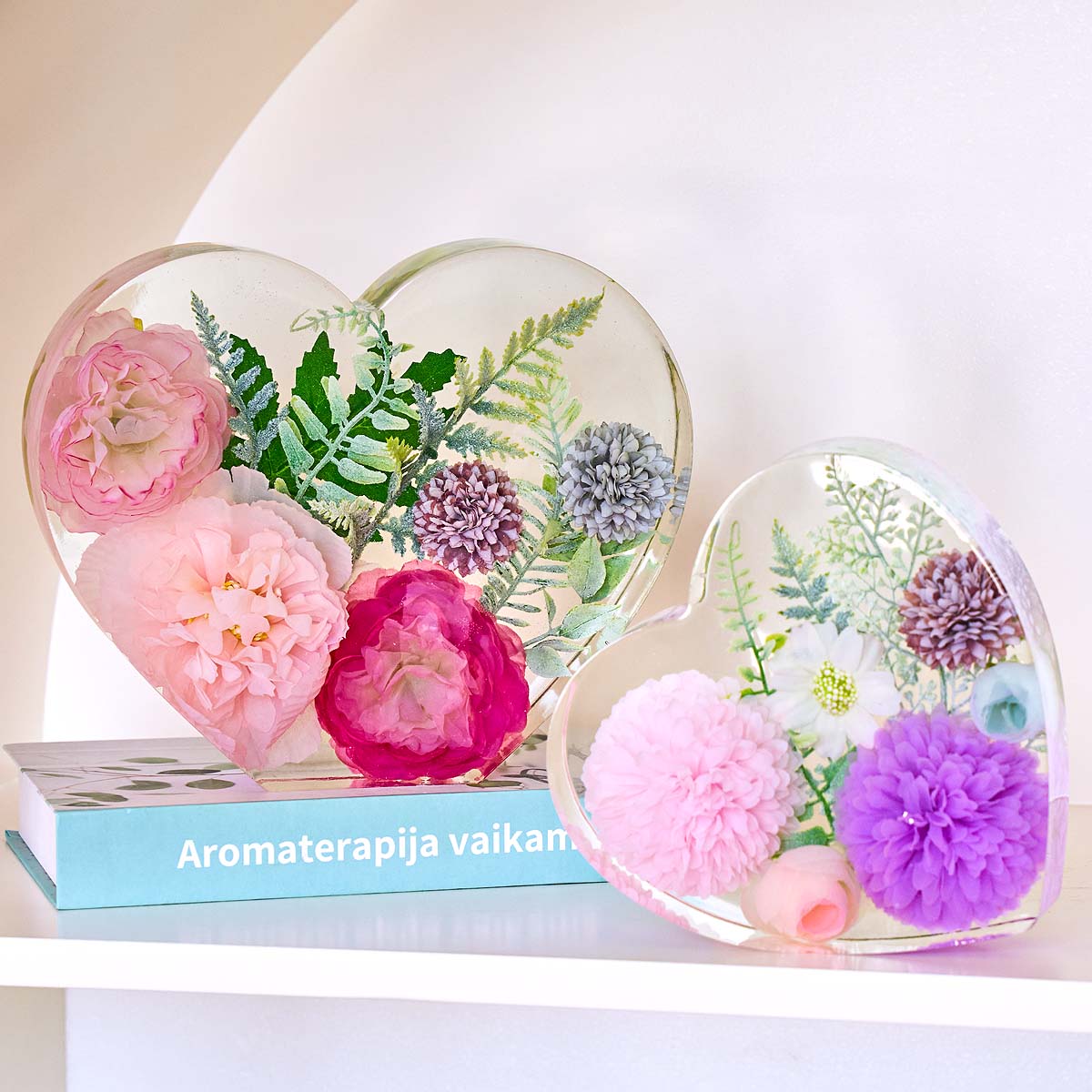 قالب سيليكون كبير على شكل قلب  - مراجعة Resin Craft Ideas وسعره