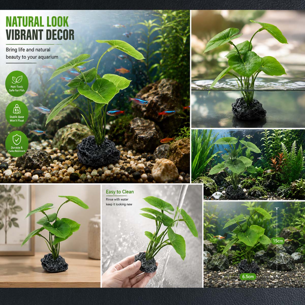 نبات اصطناعي واحد لحوض السمك،  - مراجعة Terrarium Moss Art وسعره