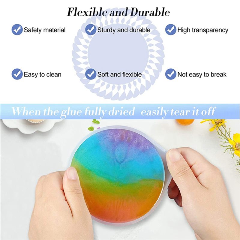 75STO-36 مجموعة قوالب سيليكون  - مراجعة Coaster Mold Round وسعره