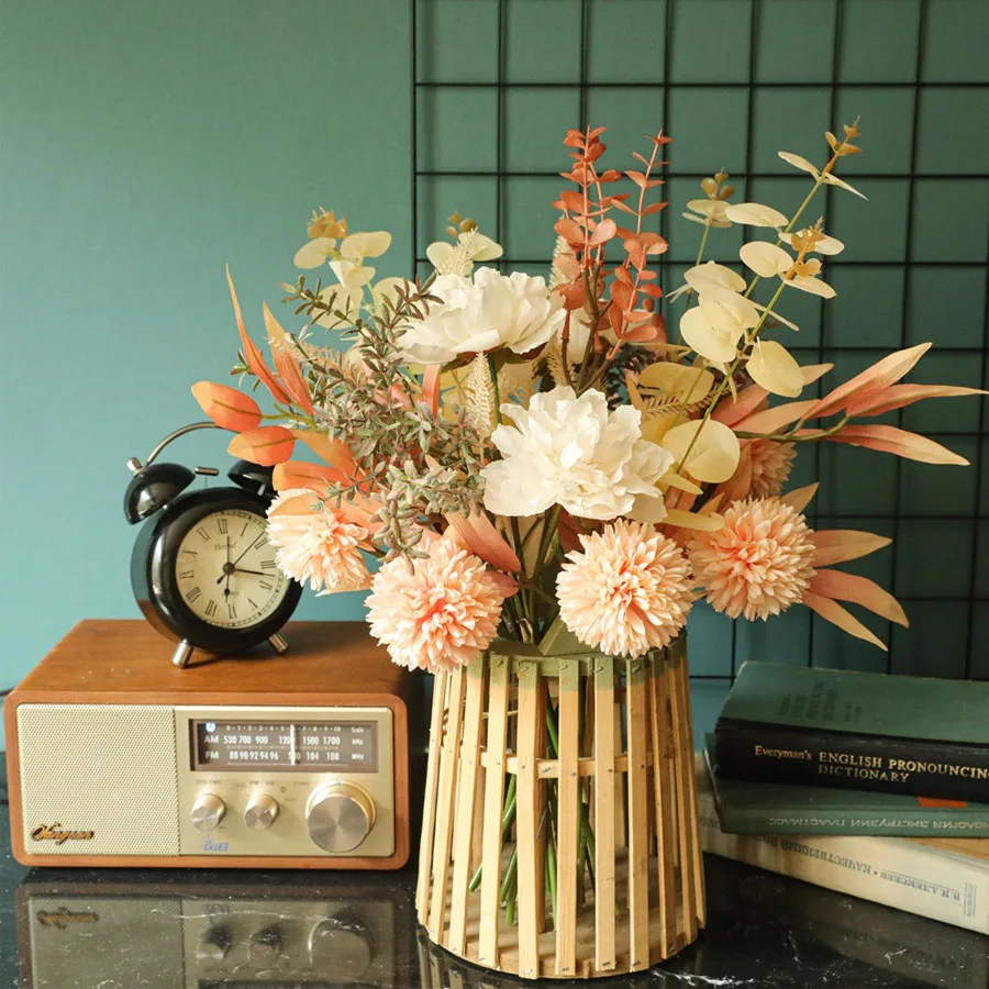 باقة زهور الهندباء الاصطناعية، - مراجعة Dried Flower Bulk وسعره