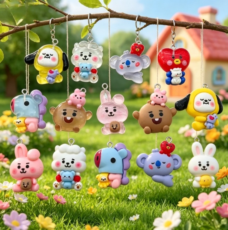 7 قطع من إكسسوارات BT21 الكرتو - مراجعة Resin Craft Supplies وسعره